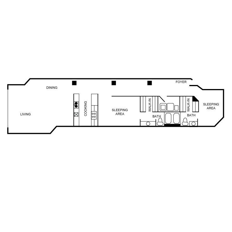 Floor plan layout diagram for c12